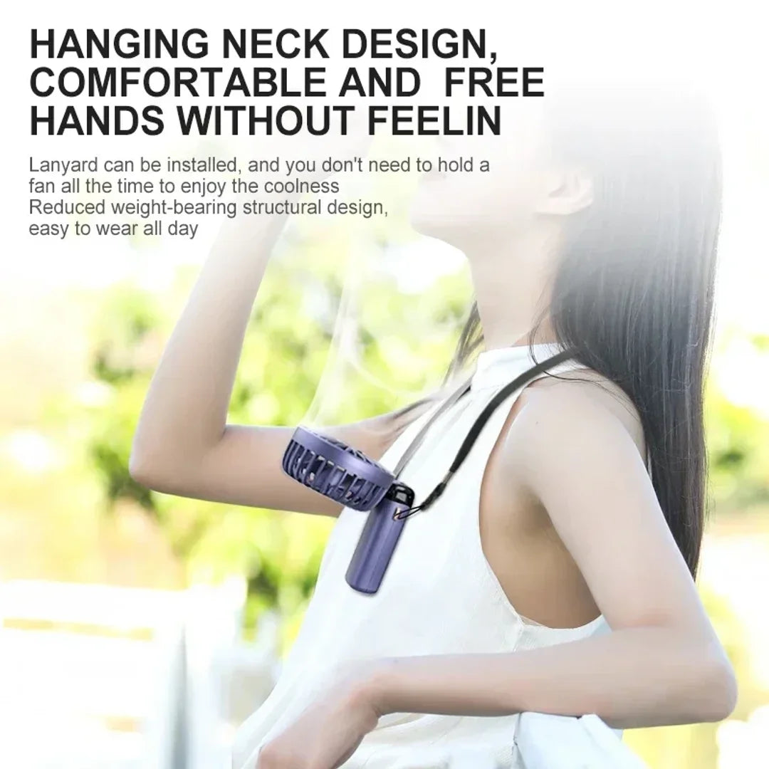 Lunaltra BreezeStand™ Mini Fan with Phone Stand Purple