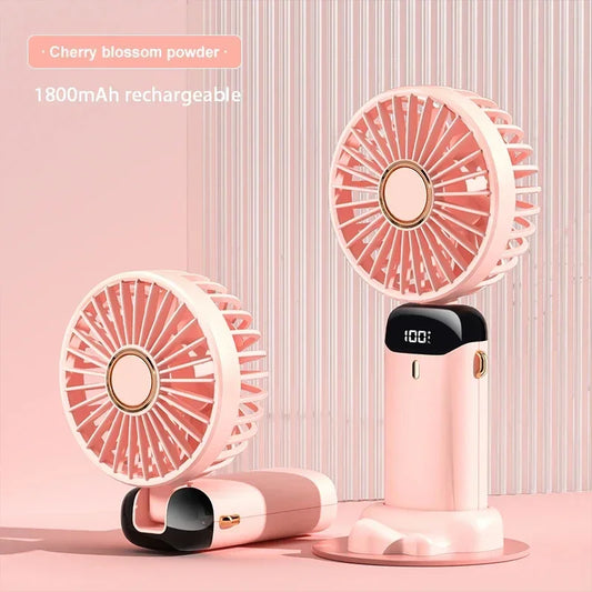 Lunaltra BreezeStand™ Mini Fan with Phone Stand Pink